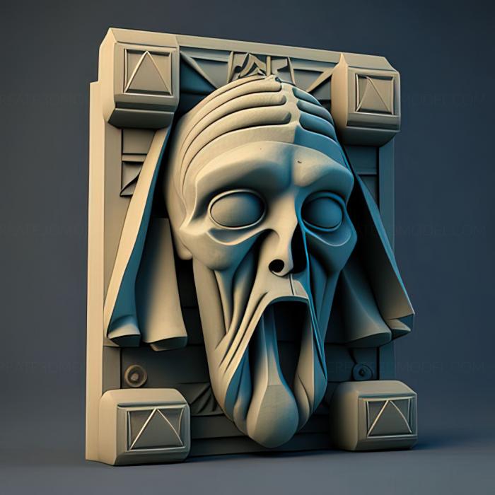 نموذج ثلاثي الأبعاد لآلة CNC ألعاب لعبة st Tomb of the Mask